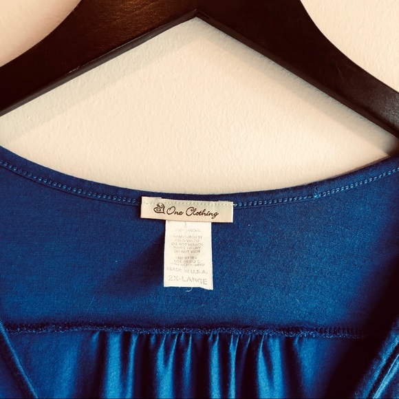 ⚡️Royal Blue Waist Tie Top - Picture 4 of 5